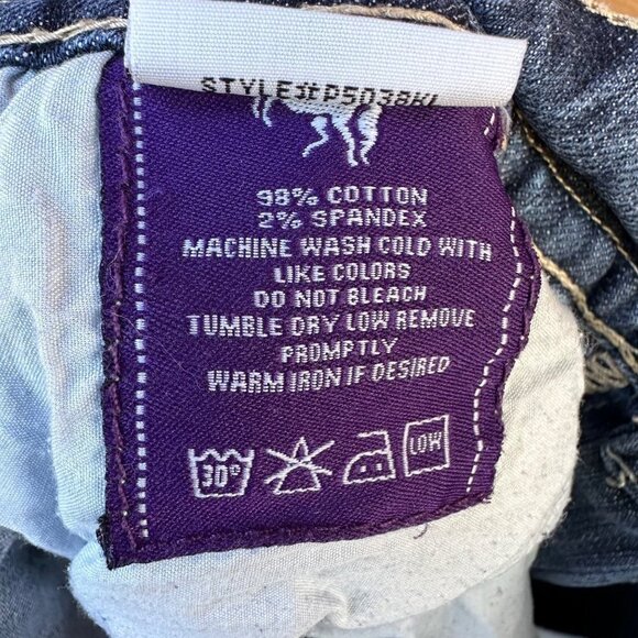 Vigoss Boot Cut Medium Boot Cut Blue Button Pocket Jeans - Picture 4 of 10